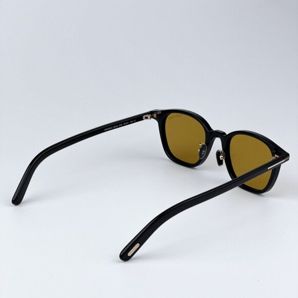 Tom Ford FT0978-D/S Eco 01E BRAND NEW Sunglasses Black Light Brown Square Unisex main image 5